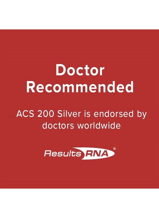 Results RNA - ACS 200 Silver Extra Strength Immune System Support – Advanced Cellular Colloidal Silver Supercharges Your Immune System. Recommended by Doctors Worldwide ( 4 oz ) - Image 1