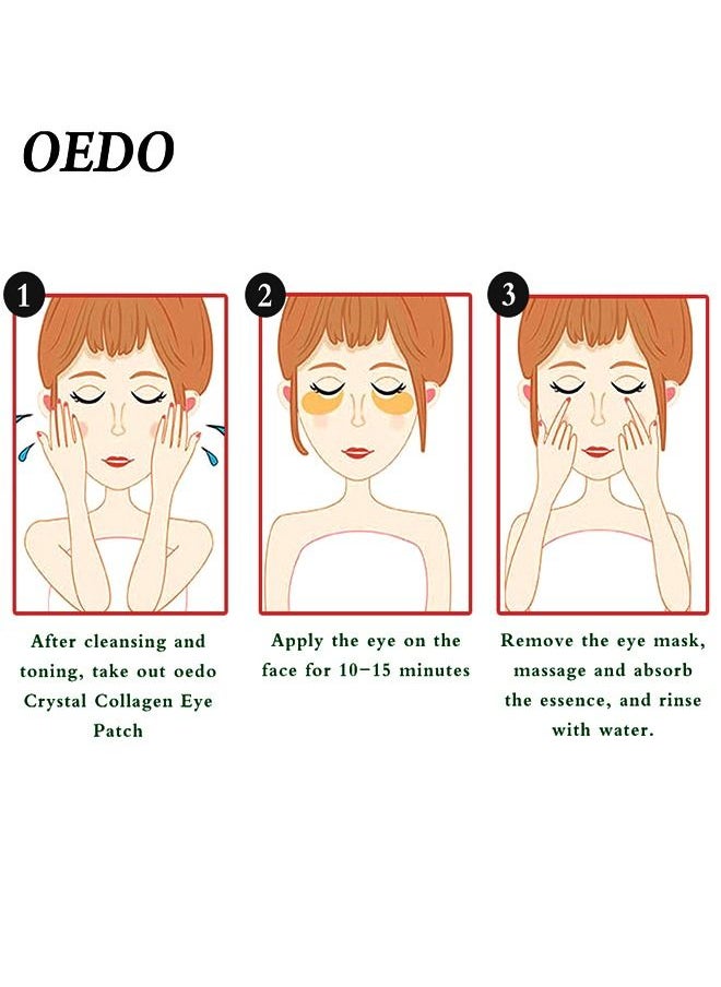 OEDO - 5 Pair Crystal Collagen Eye Mask Moist And Nourish Eyes - Image 1