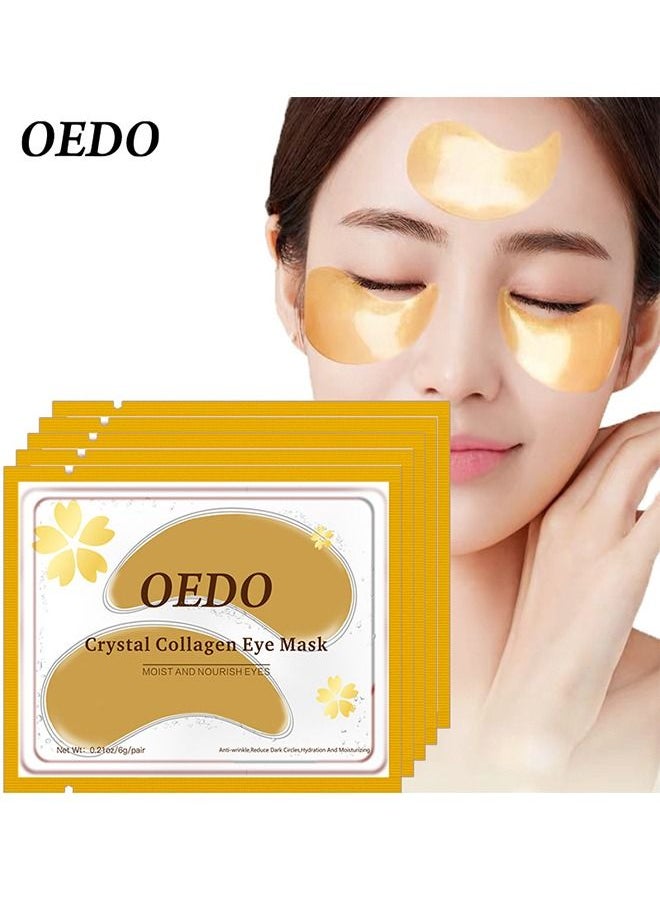 OEDO - 5 Pair Crystal Collagen Eye Mask Moist And Nourish Eyes - Image 1