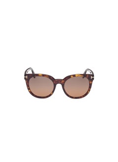 TOM FORD Women's Butterfly Shape Acetate Sunglasses FT110952H53 Lens Size: 53 Millimeter - Dark Havana  - Image 2
