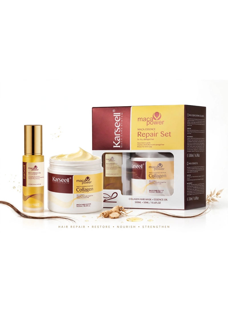 Karseell Luxury Hair Care Routine – Shampoo, Conditioner, Mask & Serum Enjoy a salon-inspired self-care routine with four essential hair products that work together to refresh, moisturize, nourish, and smooth strands for beautifully soft, glossy, manageable, and polished-looking hair every day. - Image 3