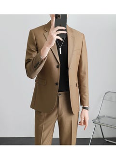 KUYING New Casual Slim Fit Suit Two-Piece Set  - Image 2