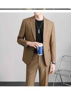 KUYING New Casual Slim Fit Suit Two-Piece Set  - Image 3