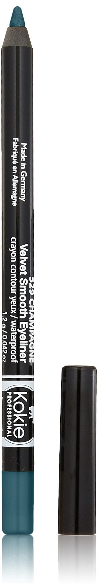 Kokie Cosmetics Waterproof Velvet Smooth Eyeliner Pencil Forest Green 0042 Ounce