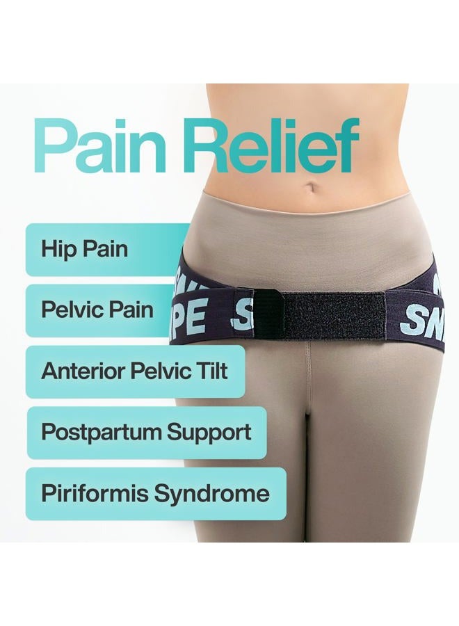 SNPE Dual Support ComfortFit SI Joint Belt : superior stability and targeted support for individuals with SI joint issues (Pink, Regular) - Image 3