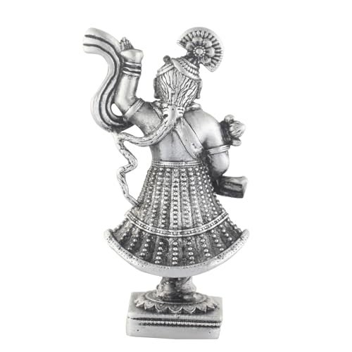PRD CARATCAFE Silver Shreenath ji Nathdwara Temple Statue | Idol | Murti 25+ GMS Silver 925 Shreenath Bhagwan God Murti for Home Pooja - Image 3