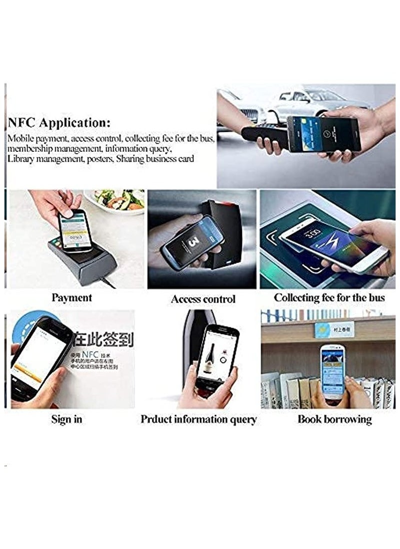 Excefore 50pcs x NTaG213 NFC Tags & Stickers compatible with NFC-enabled smartphones and devices  - Image 4