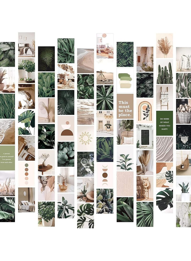 Today Idea Vintage Wall Collage Kit, Botanical Wall Collage Cards, Trendy Small Poster, Aesthetic Pictures, for Dorm, Bedroom Decor for Teens Boys Girls, Gift for Party, Birthday, Graduations (70Pcs) - Image 1