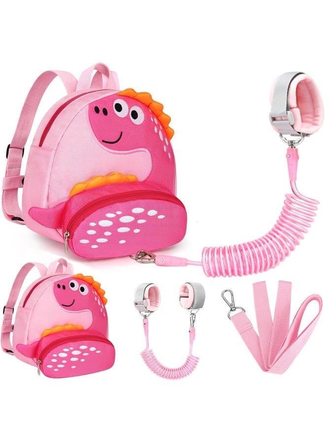 Accmor Toddler Harness Backpack with Leash, Cute Dinosaur Kid Backpacks with Anti Lost Wrist Link - Image 1