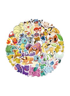 Pokemon 50PCS Stickers for Kids, Cute Stickers, Stickers for Teens, Waterproof Stickers Vinyl Stickers, Funny Waterproof Animals Stickers(Style Three)  - Image 1
