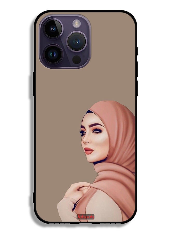 Tolwak Apple iPhone 14 Pro Max Protective Case Beautiful Hijab Girl - Image 2