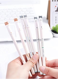 Royee 12 Piece Black Ink Cute Cat Gel Pens Fine Point 0.38mm for Stationary School Office Supplies  - Image 2