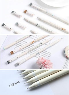 Royee 12 Piece Black Ink Cute Cat Gel Pens Fine Point 0.38mm for Stationary School Office Supplies  - Image 3