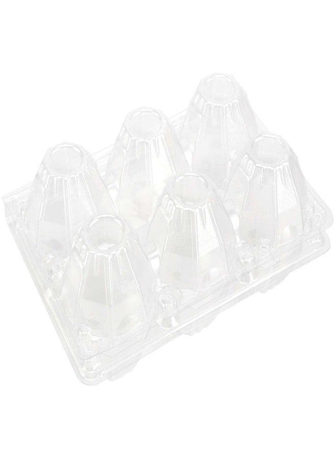 JAPCHET 150 Pack Clear 6 Egg Carton, Empty Plastic Egg Cartons for Chicken Egg Storage and Transport for Kitchen, Market and Farm - Image 3