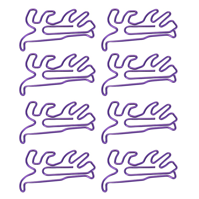 100Pcs Cute Paper Clips Animal Style Exquisite Bright Electroplated Anti Slip Fancy Paperclips for Family Office School Dinosaur - Image 5