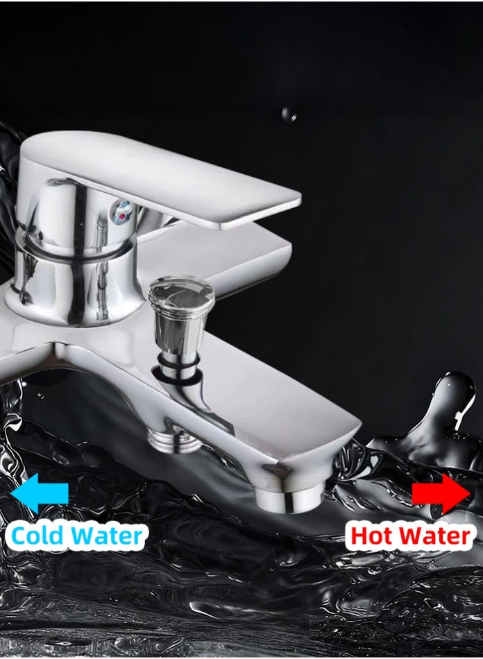 MODI Modern Wall-Mounted Shower Mixer Tap | Single Lever Hot & Cold Water Control | Chrome Finish Brass Faucet with Diverter | Durable Bathroom Fixture - Image 4