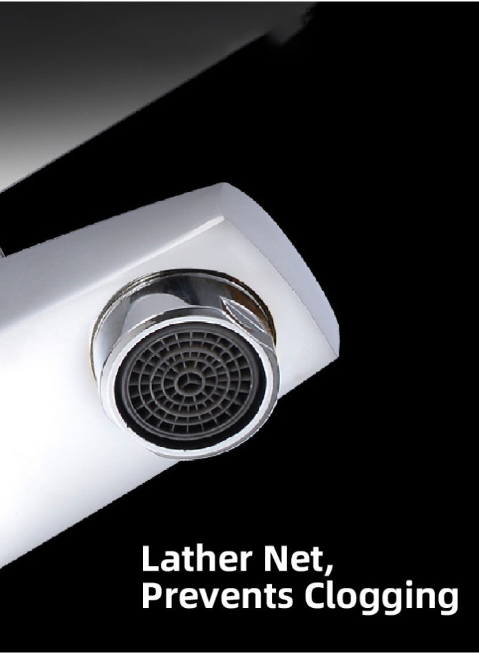 MODI Modern Wall-Mounted Shower Mixer Tap | Single Lever Hot & Cold Water Control | Chrome Finish Brass Faucet with Diverter | Durable Bathroom Fixture - Image 5