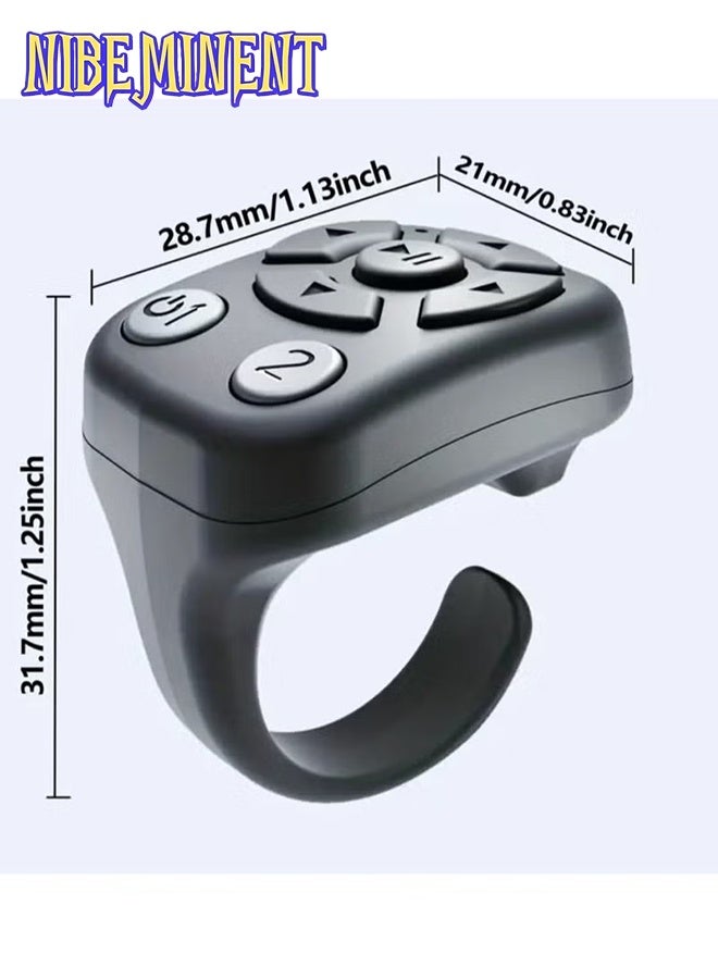 NIBEMINENT Remote Scrolling Ring for TikTok for iPhone Android iPad, Remote Control for TikTok, Bluetooth Page Turner for instagram, Wireless Camera Photo and Video Clicker, Social Media Tool, Wireless Controller, Compact Design, Durable Build, Smooth Scrolling, Tiktok Accessory, Social Media Users, Influencers - Image 2