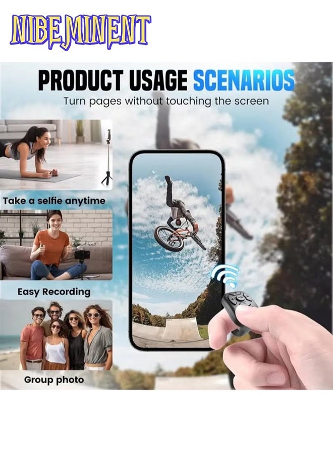 NIBEMINENT Remote Scrolling Ring for TikTok for iPhone Android iPad, Remote Control for TikTok, Bluetooth Page Turner for instagram, Wireless Camera Photo and Video Clicker, Social Media Tool, Wireless Controller, Compact Design, Durable Build, Smooth Scrolling, Tiktok Accessory, Social Media Users, Influencers - Image 4