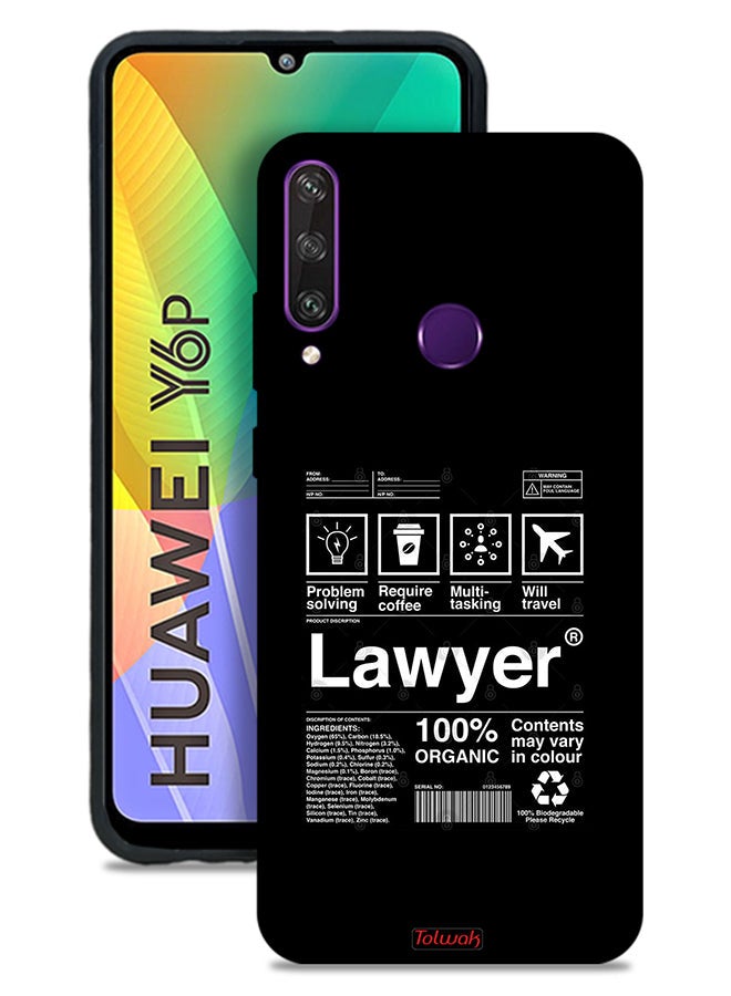Tolwak Huawei Y6p Protective Case Cover Lawyer Sticker - Image 1