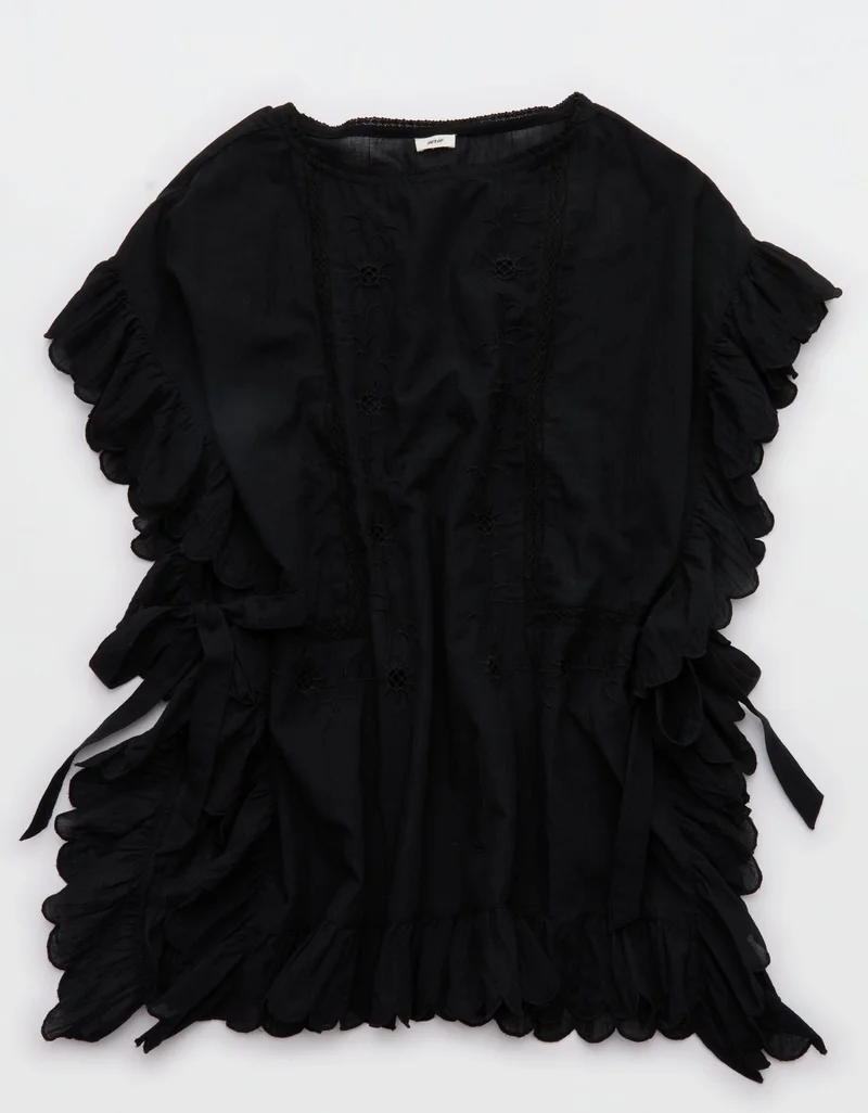 آري من امريكان ايجل بلوفر مطرّز بحواف متموجة من تشكيلة آري