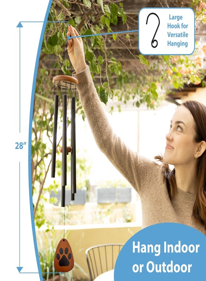 PAWCEPTIVE Dog Memorial Wind Chime 28" with Comforting Pet Loss eBook- Pet Memorial Gifts-Loss of Dog Sympathy Gift-Dogs Wind Chimes, Remembrance Gift - Image 5