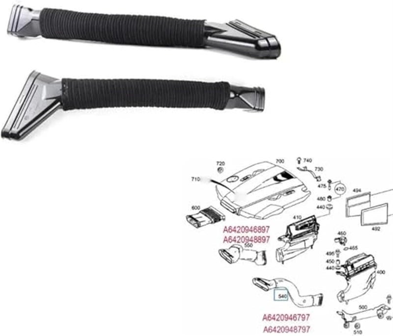 Wivplex Air Intake Pipe for ML350 GL350 - Image 4