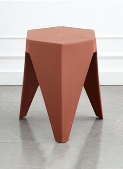 Modern Plastic Stool Plastic Seat Creative Minimalist Nordic Stool for Living Room Dining Office Hotel Red 34x32x45cm