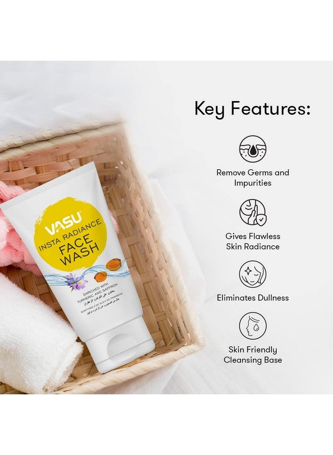 فاسو غسول الوجه إنستا راديانس الغني بالكومكومادي والكركم يعيد إشراقة البشرة وينشطها بشكل طبيعي لجميع أنواع البشرة (عبوة من 2 × 150 مل) - Image 2