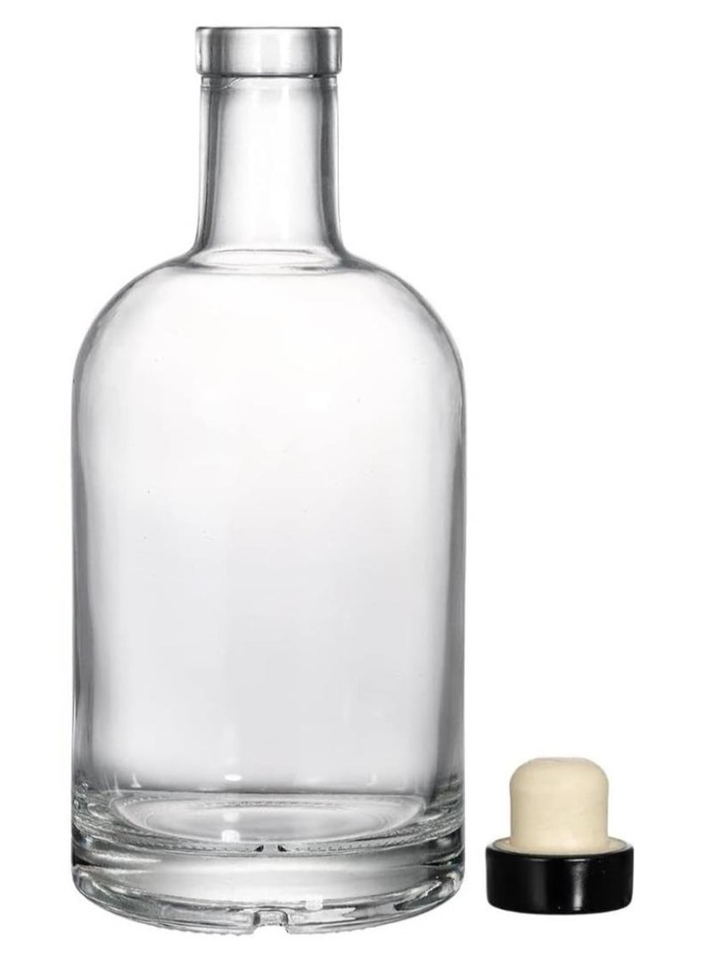 فوفو 2 قطعة قوارير زجاجية ثقيلة 16 أونصة حليب، عصير، زبادي، عصائر، عسل، صلصة طماطم، مربى، شراب - Image 2