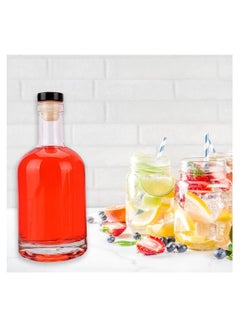 FUFU 2Pcs 16oz Heavy Base Glass  Bottles Milk, Juice,Yogurt, Smoothies, Honey, Tomato Sauce, Jam, Syrup  - Image 5