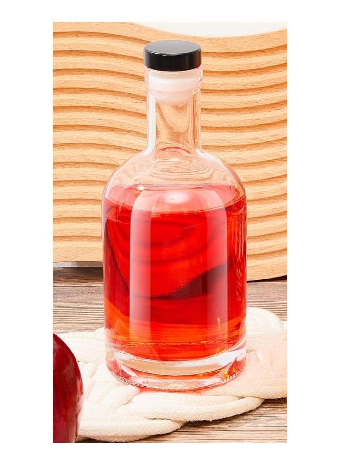 فوفو 2 قطعة قوارير زجاجية ثقيلة 16 أونصة حليب، عصير، زبادي، عصائر، عسل، صلصة طماطم، مربى، شراب - Image 4