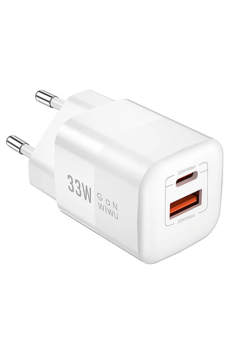 جوك شاحن سريع للسفر GaN 33W من Joc موديل JP-U68 | يدعم PD و QC 3.0 - Image 2