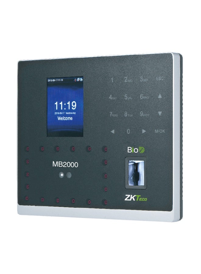 ZK teco MB2000 Multi-Biometric Time Attendance & Access Control Terminal with Face, Fingerprint & Card Recognition – 2.8" TFT Screen, 100,000 Log Capacity
