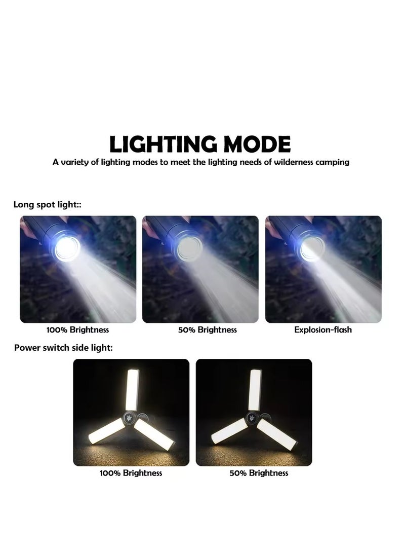 Camping Lantern | 3H Fast Charging | 120° Wide Lighting | Foldable  Lightweight (Trips/Home/Emergency) - Image 4