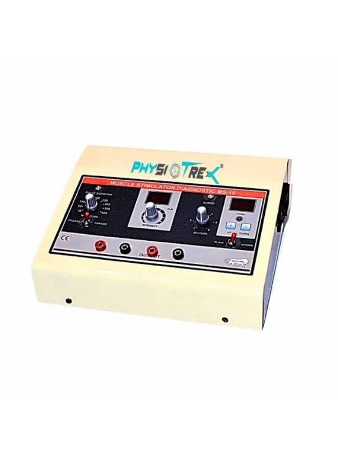 PHYSIOTREX جهاز PHYSIOTREX MS-10 للعلاج الكهربائي وتحفيز العضلات والتشخيص (لون أبيض) - Image 1