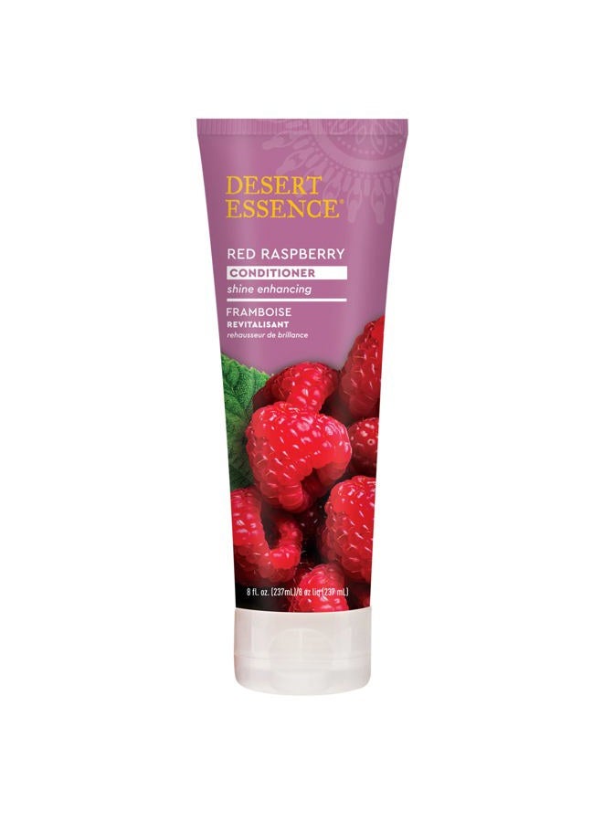 Desert Essence Red Raspberry Conditioner - 8 Fl Ounce - Shine Enhancing - Vitamin A & C - Smooth & Silky - Strengthing - Shea Butter - Calcium & Magnesium - Vitamin B5 - Image 1
