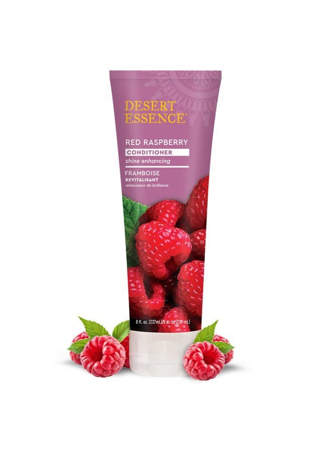 Desert Essence Red Raspberry Conditioner - 8 Fl Ounce - Shine Enhancing - Vitamin A & C - Smooth & Silky - Strengthing - Shea Butter - Calcium & Magnesium - Vitamin B5 - Image 2