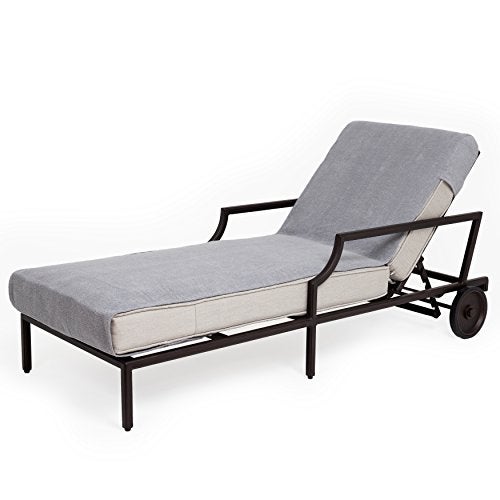 Linum Home Textiles Cl95-Snp Chaise Lounge Cover, Grey - Image 2
