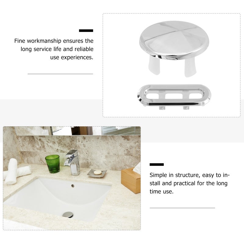 🚽 أغطية حماية فيضان حوض الحمام خواتم بديلة طويلة الأمد سهلة التركيب - Image 5