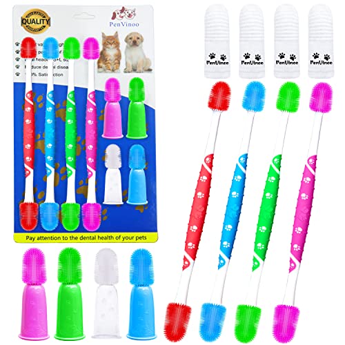 PenVinoo 360 Â° Dog Toothbrush Pet Toothbrush 360 Â° Finger Toothbrush Medium and Large Dogs - Image 1
