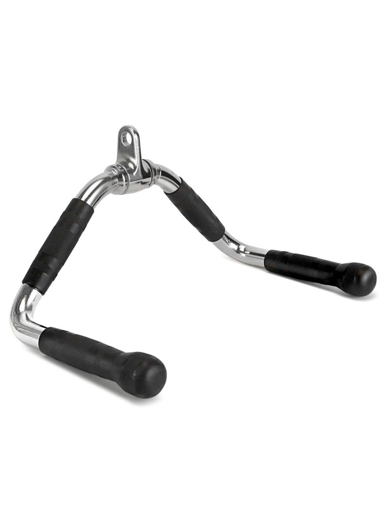 Sky Land Multi Exercise Bar Cable Attachment | Lat pull-down Bar Cable Machine Attachments Tricep Press Down Bar | Revolving Straight Curl Pulldown Bar with Rotating & Rubber Handle Grips  - Image 1