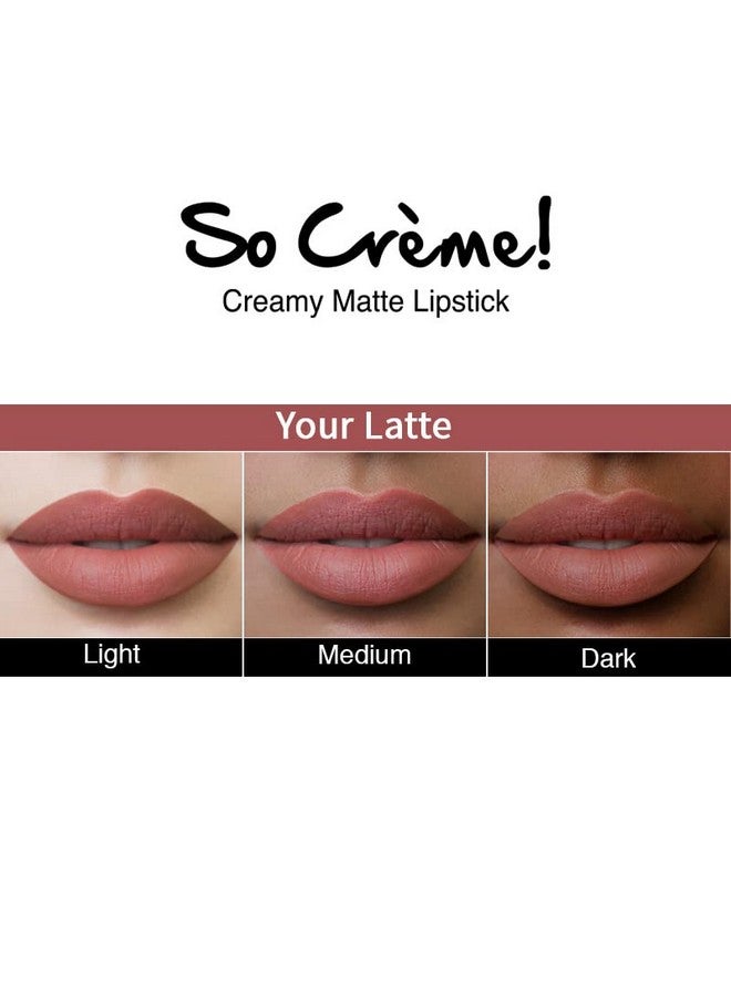 Nykaa So Creme! Creamy Matte Lipstick - You'Re Latte - Image 4