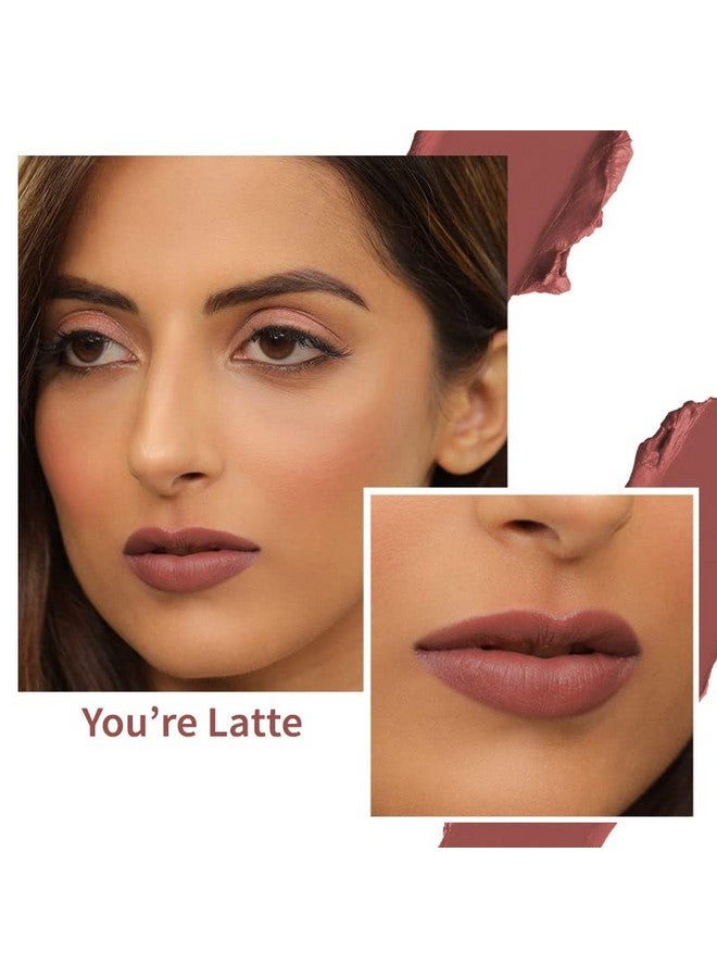 Nykaa So Creme! Creamy Matte Lipstick - You'Re Latte - Image 3