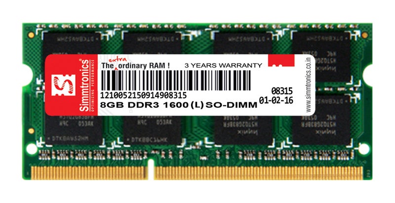 Simmtronics 8GB DDR3L Laptop RAM 1600 MHz (PC 12800) with 3 Year Warranty - Image 5