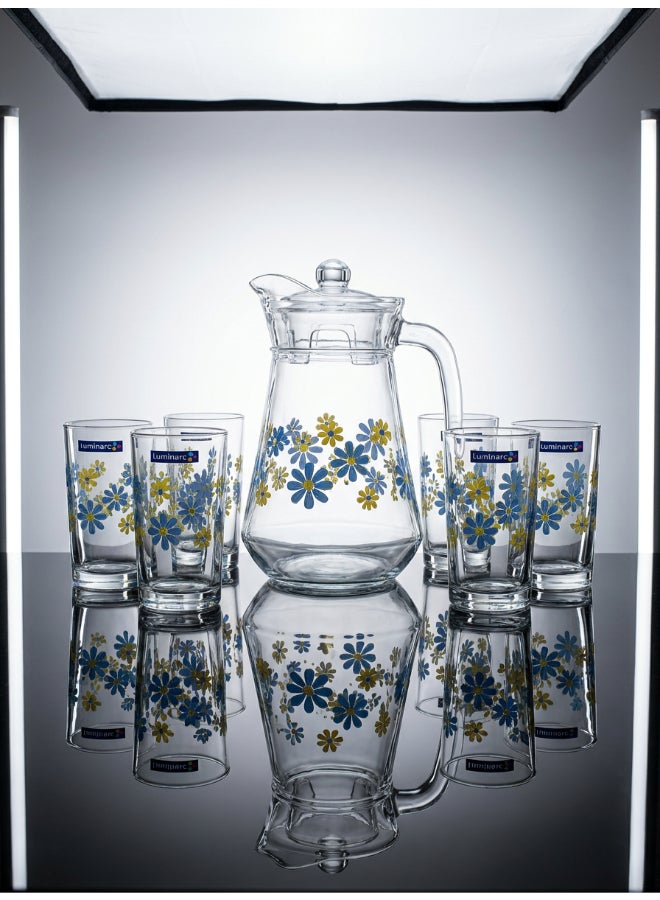 Luminarc Brisene Amsterdam 7 Piece Drink Set includes 1.8L Jug, 6 x 270ml Tivoli Glass Tumblers, Made of Annealed High Quality & Durable Glass - Image 5