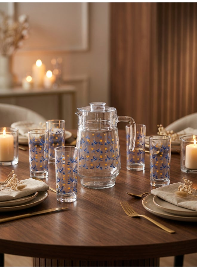Luminarc Brisene Amsterdam 7 Piece Drink Set includes 1.8L Jug, 6 x 270ml Tivoli Glass Tumblers, Made of Annealed High Quality & Durable Glass - Image 4