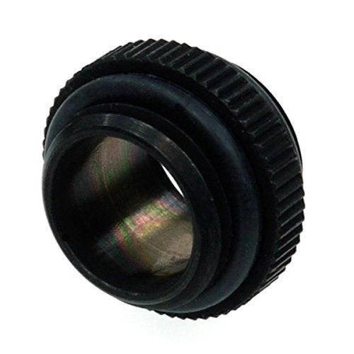 Alphacool 17037 HF Double Nipple G1/4 Outer Thread to G1/4'' Outer Thread with O-Ring - deep Black Water Cooling Fittings - Image 2