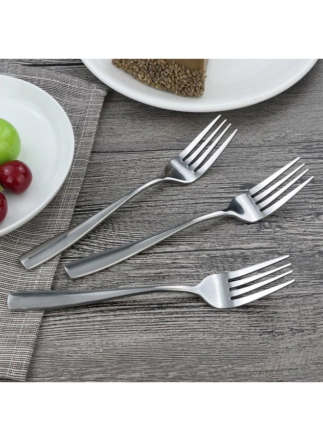 HOMMP 16-Piece Stainless Steel Salad Forks, Dessert Forks - Image 4