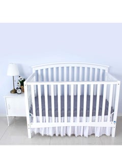 Biloban Biloban Crib Fitted Sheets for Standard Crib Mattress, 2 Pack Ultra Soft Baby Sheets for Crib, Machine Washable, Microfiber, Grey  - Image 3